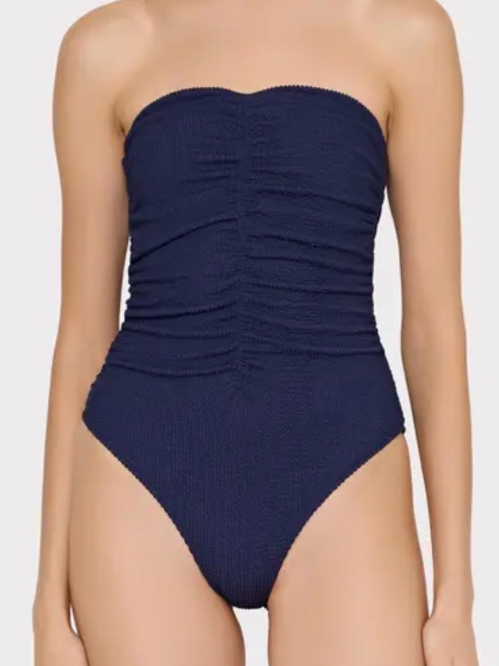 Milly Ruched One Piece Swimsuit NWT size M Navy